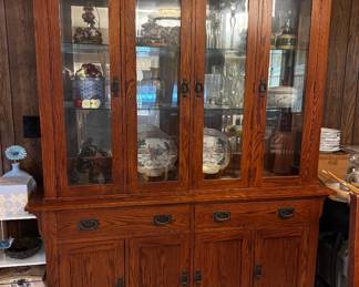 Crawford Arts and Crafts Style China Cabinet