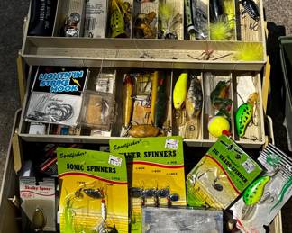 Tackle Box with fishing equipment