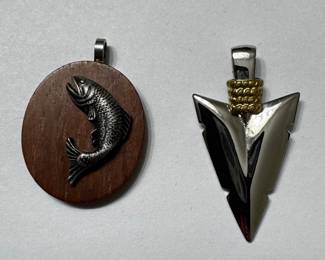 Fish charm, Arrowhead charm 