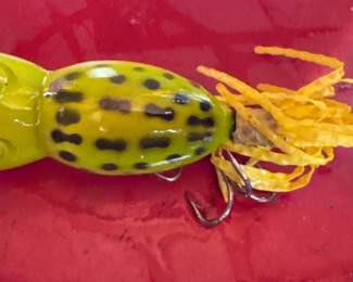 Vintage hula popper fishing lure 