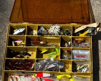 Tackle Box with fishing equipment 