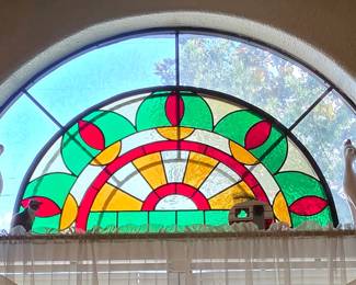 Half Moon Stain Glass - Cats 