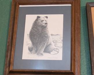 Bear Sketch - Freda Ballard Alaska