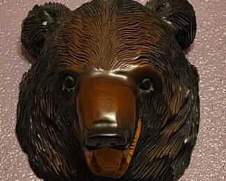 Wooden Bear Wall Decor