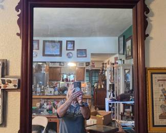 Vintage Mahogany Mirror