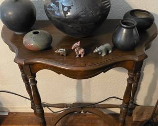 Antique Half Moon Table - Casa Grandes Pottery