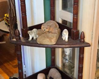 Corner Shelf  - Bear Figurines 
