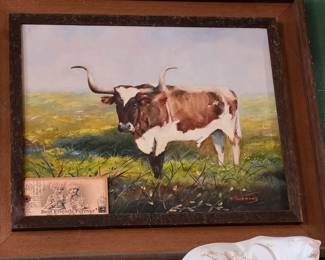Longhorn Painting by B. Thurmond