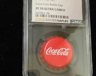 Rare Silver Coca Cola Bottle Cap