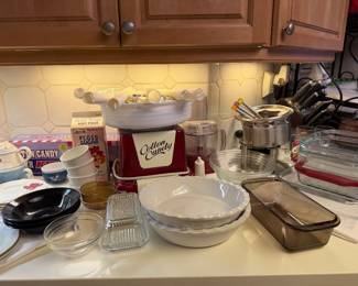 Cotton candy machine, baking