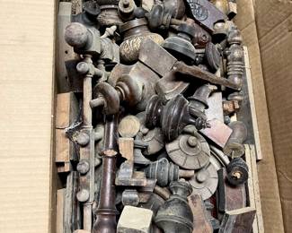 Pieces and parts that were salvaged from the house over the years