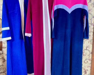 Vintage velour robes