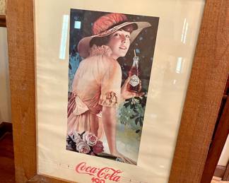 Coca Cola 1986 framed centennial poster