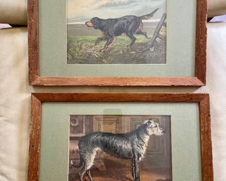 Antique 1920’s dog prints