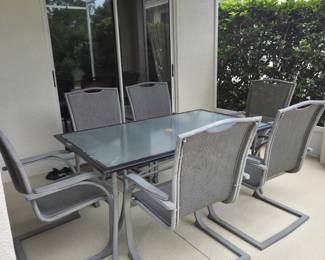 Patio table and chairs
