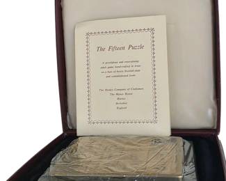 (O1) - Henley "Fifteen Puzzle" — Brass & Slate, Boxed - 1970s - $130 OBO