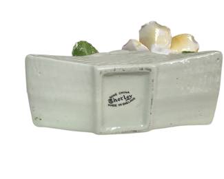 (O4) - Thorley Bone China Flower Basket Thorley, England  ·  c. 1950s–70s ($30 OBO)