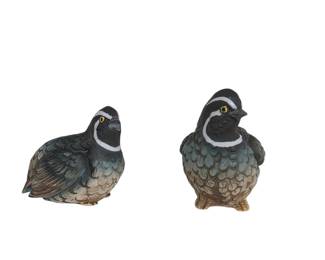 (B1) - Pair of Kelvin's Exclusives Quail Figurines Exclusives, Japan  ·  c. 1960s ($60 OBO)
