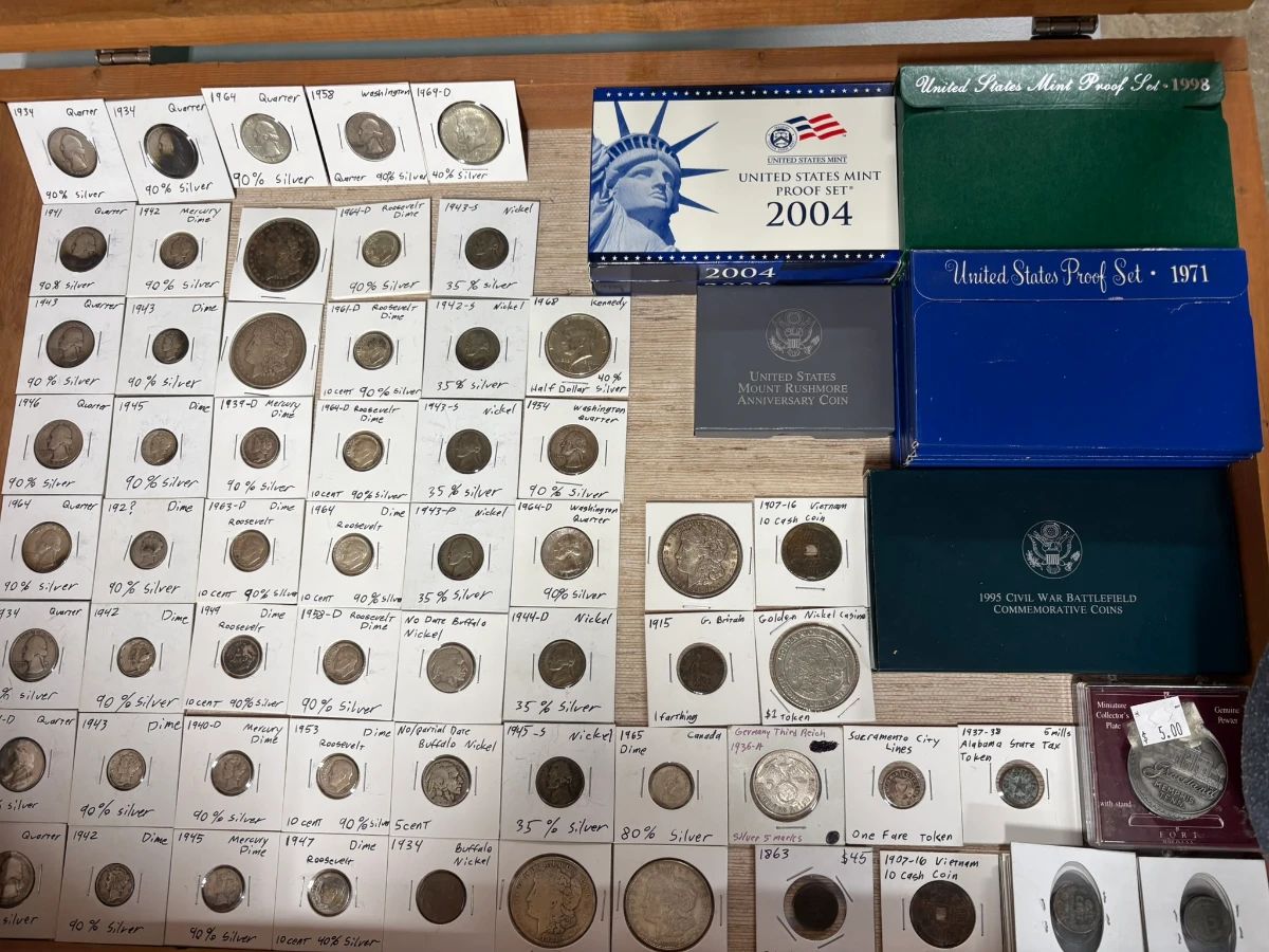 Silver Coins, Tokens, Coin Sets
