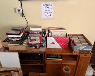 VHS, Cassettes, Records, ect...