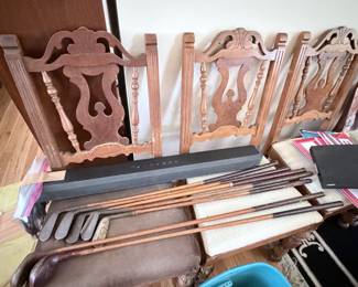 Wood Shaft Golf Clubs - 6 Dining Chairs