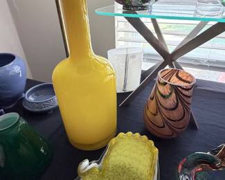 Plique a Jour Bowl - Vintage Art Glass