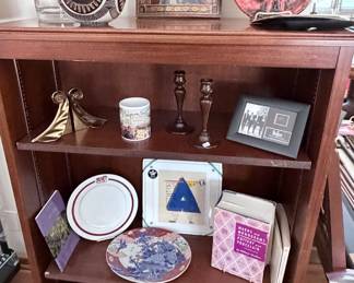 Easter Orthodox Icon "Mother of God of The Sign" - Studion Pottery Bowl - Beatles Photo - Brass Leaf Bookends - Cycle & Saddle Cub (Chicago) Dinner Plate
