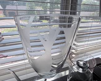 "Washing" Vicke Lindstrand Vase for Kosta Circa 1951 - 1953 LG129