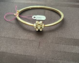 14K and diamond bracelet