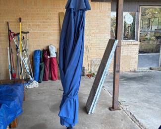Pool umbrella and stand 