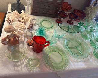 Coral and glow glass