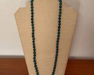 18k gold clasp Jade necklace