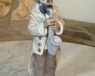 Lladro, "Sad Sax" clown figurine