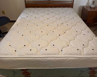 Queen mattress (excellent condition), Mid Century Queen Headboard