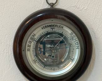Vintage Luft aneroid barometer, made in Germany, 1950's-60's