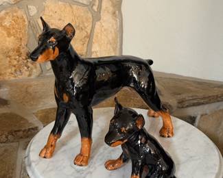 Goebel doberman figurines