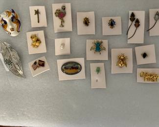 Assortment of unique pins & brooches