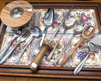 Assorted kitchen utensils