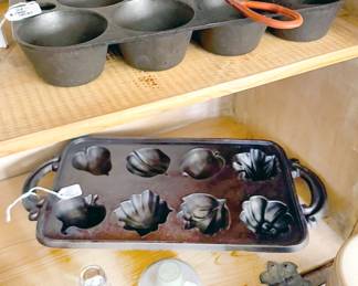 Vintage cast iron muffin pans