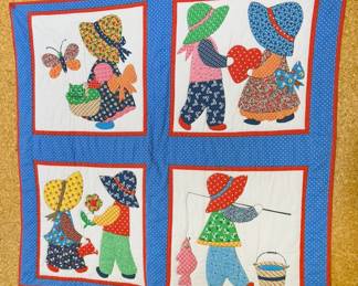 Vintage handmade child's quilt