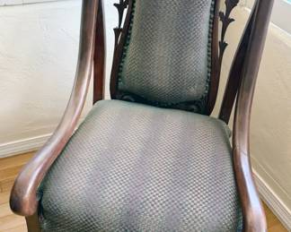Antique wooden armchair