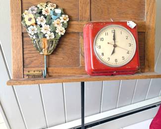 Antique wood and brass music stand