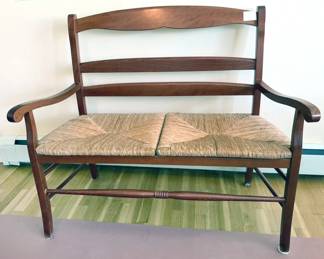 Antique two-seater bench
