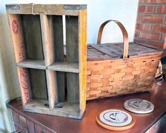 Vintage Santa Fe, NM Coca Cola wooden box