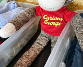 Stuffed animals/plushies, including Curious George