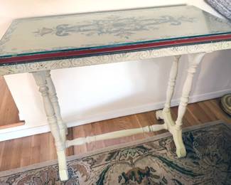 Norma Splitt/Norwegian American Museum hand-painted console table