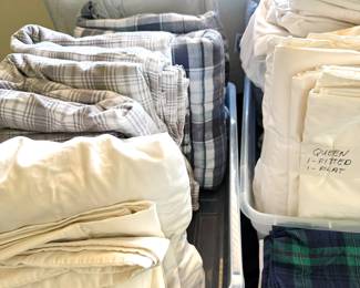 Assorted bed linens
