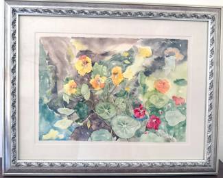 Alice Loeffler framed watercolor