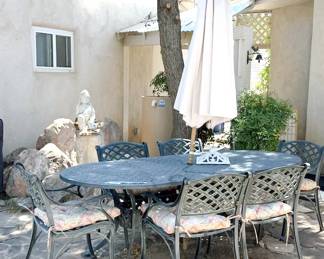 Wrought iron patio set