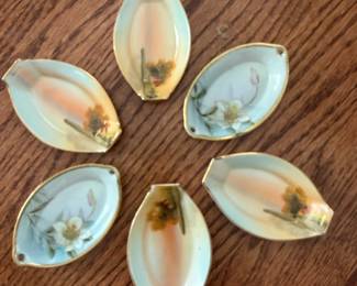 Vintage butter pat dishes